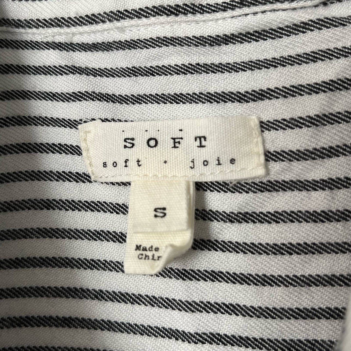 Soft Pinstripe Shirt Dress - Size S