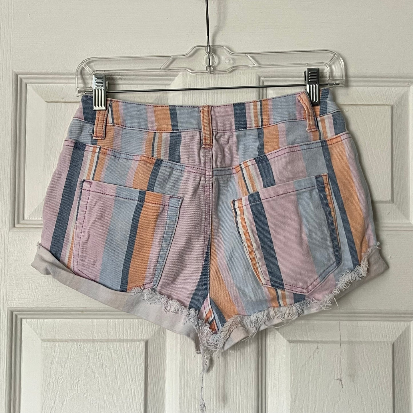Wild Fable Striped Denim Shorts - Size 2