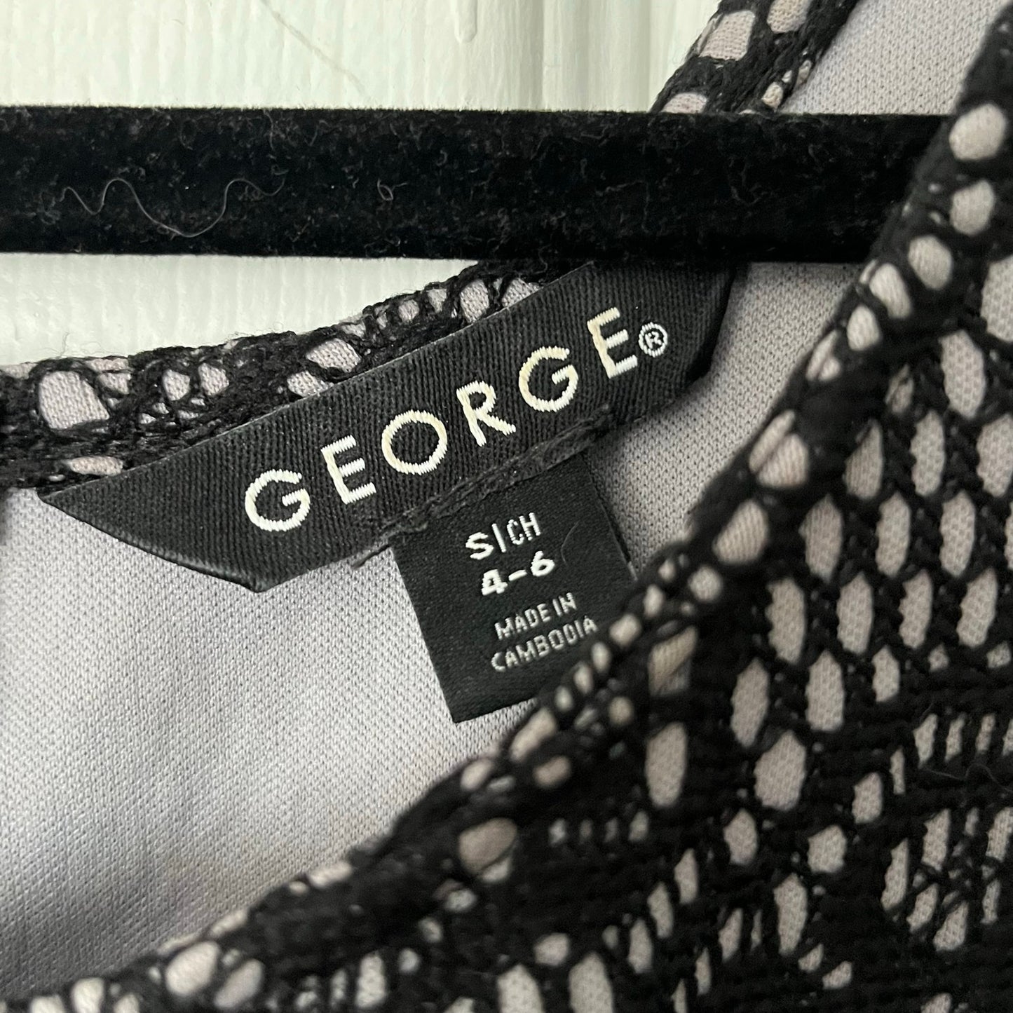 George Lace Overlay Dress - Size S (4/6)