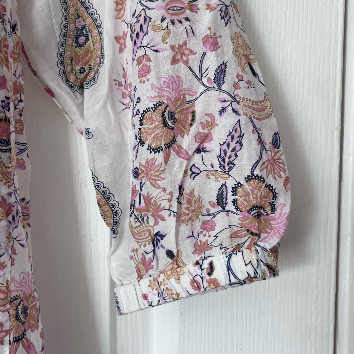 Victoria's Secret Paisley Print Peasant Blouse - Size XS