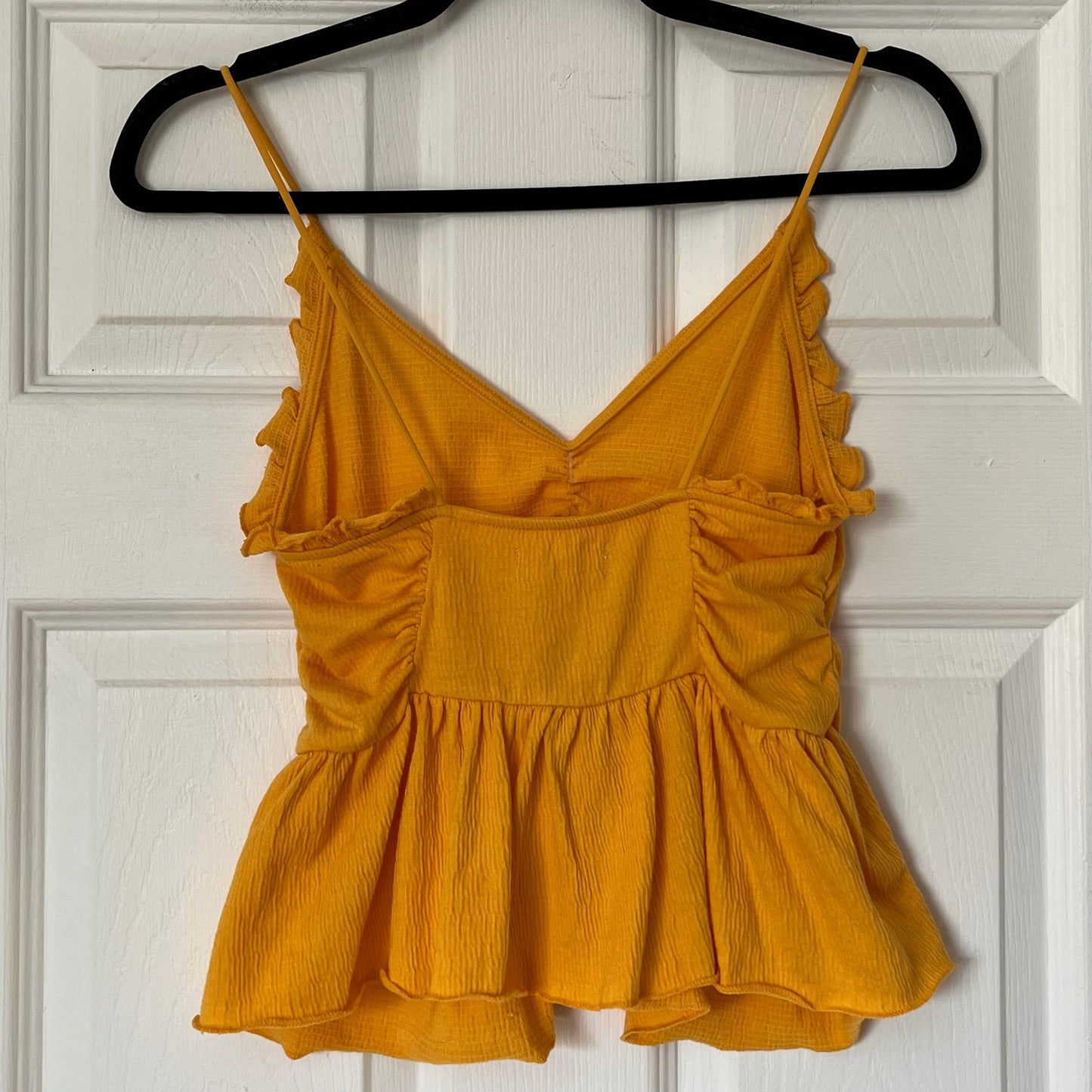 Urban Outfitters Ruched Ruffled Crop Top - Size M