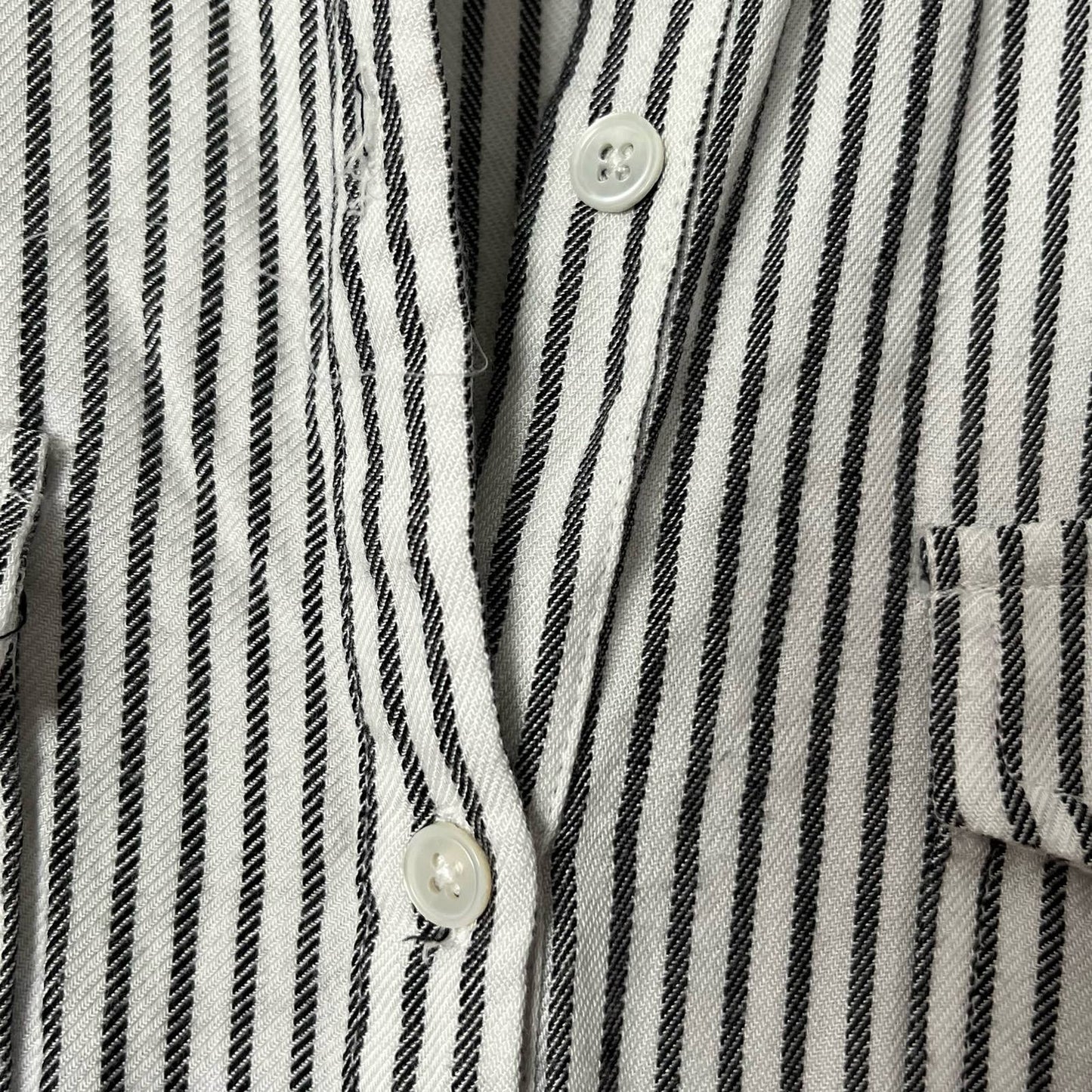 Soft Pinstripe Shirt Dress - Size S