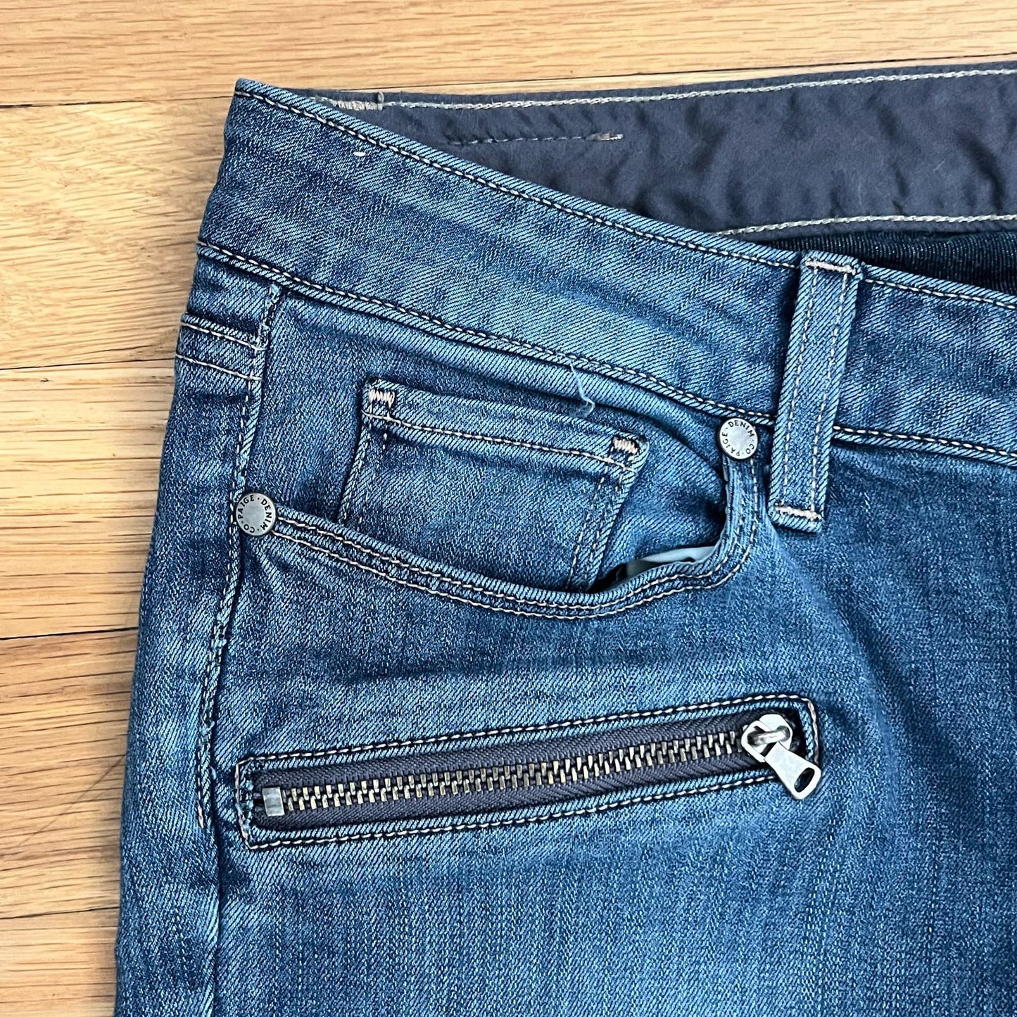Paige Denim Ankle Zip Skinny Jeans - Size 29
