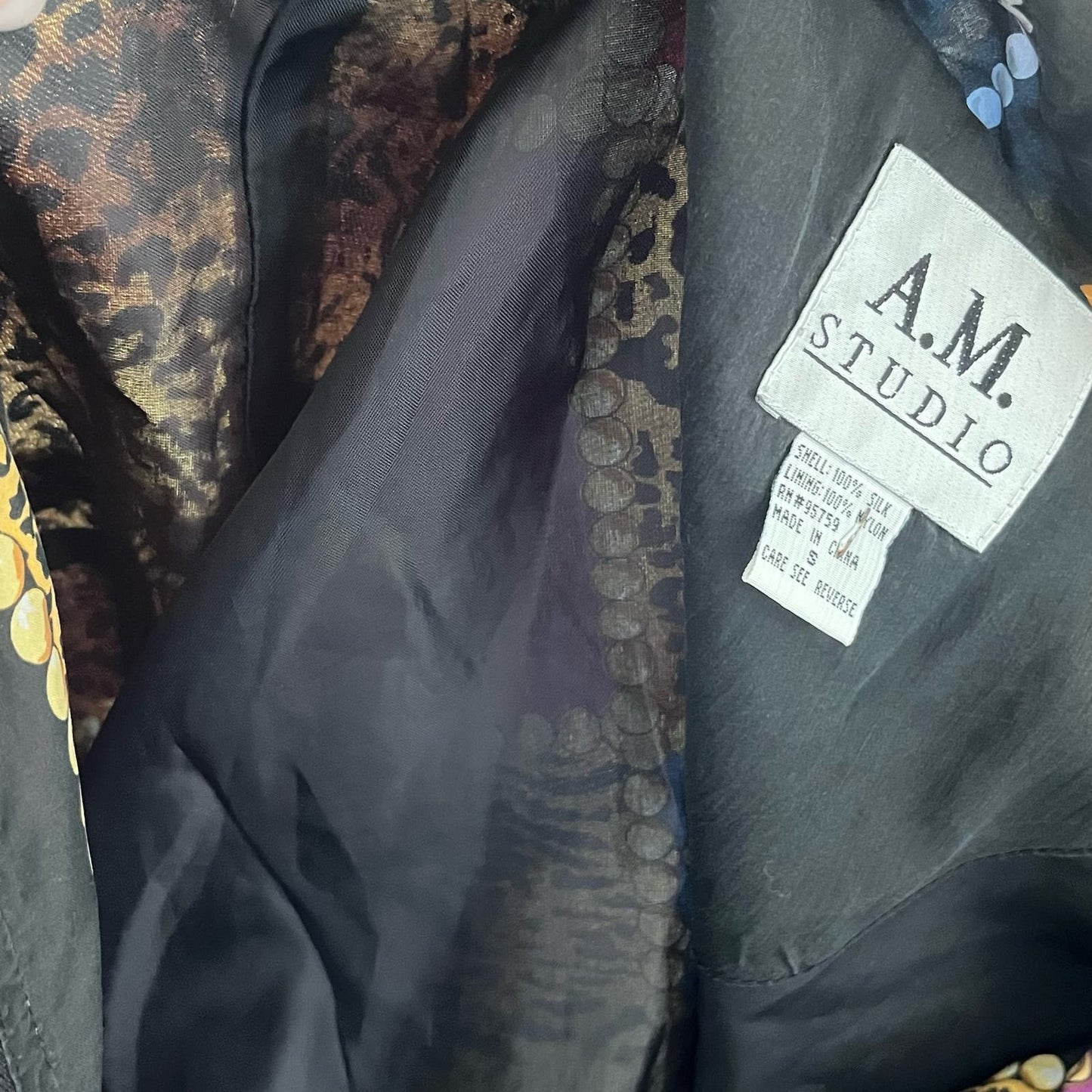 A.M. Studio Silk Jacket - Size S