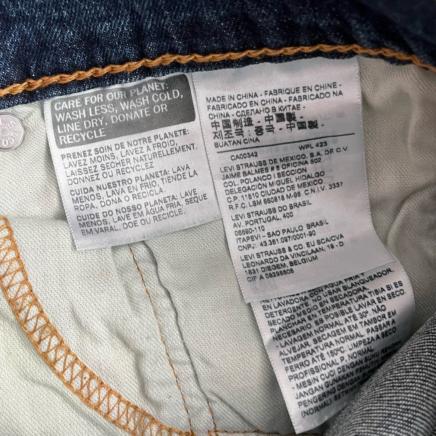 Levi's 512 Jeans w/Exposed Side Seams - Size 34x30