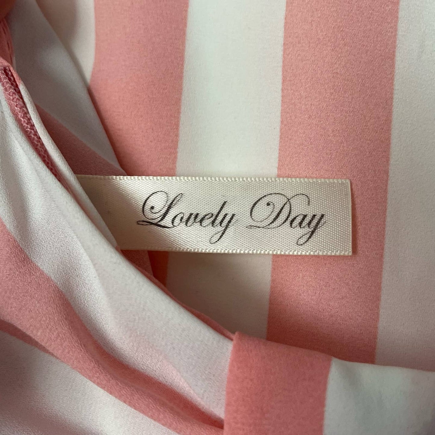 Lovely Day Bow-Back Striped Blouse - Size L