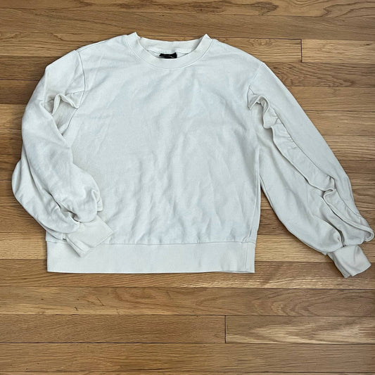 Who What Wear Ruffle Sleeve Sweatshirt - Size M