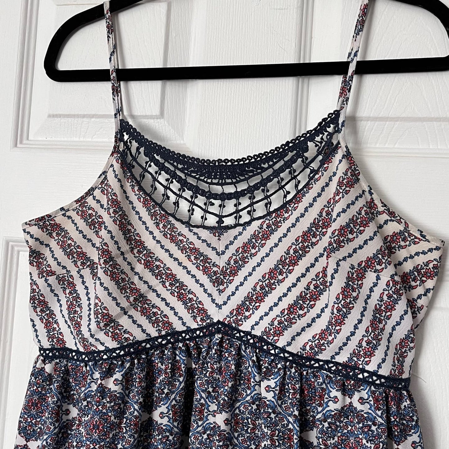 Charlotte Russe Floral Print Empire Waist Dress - Size L