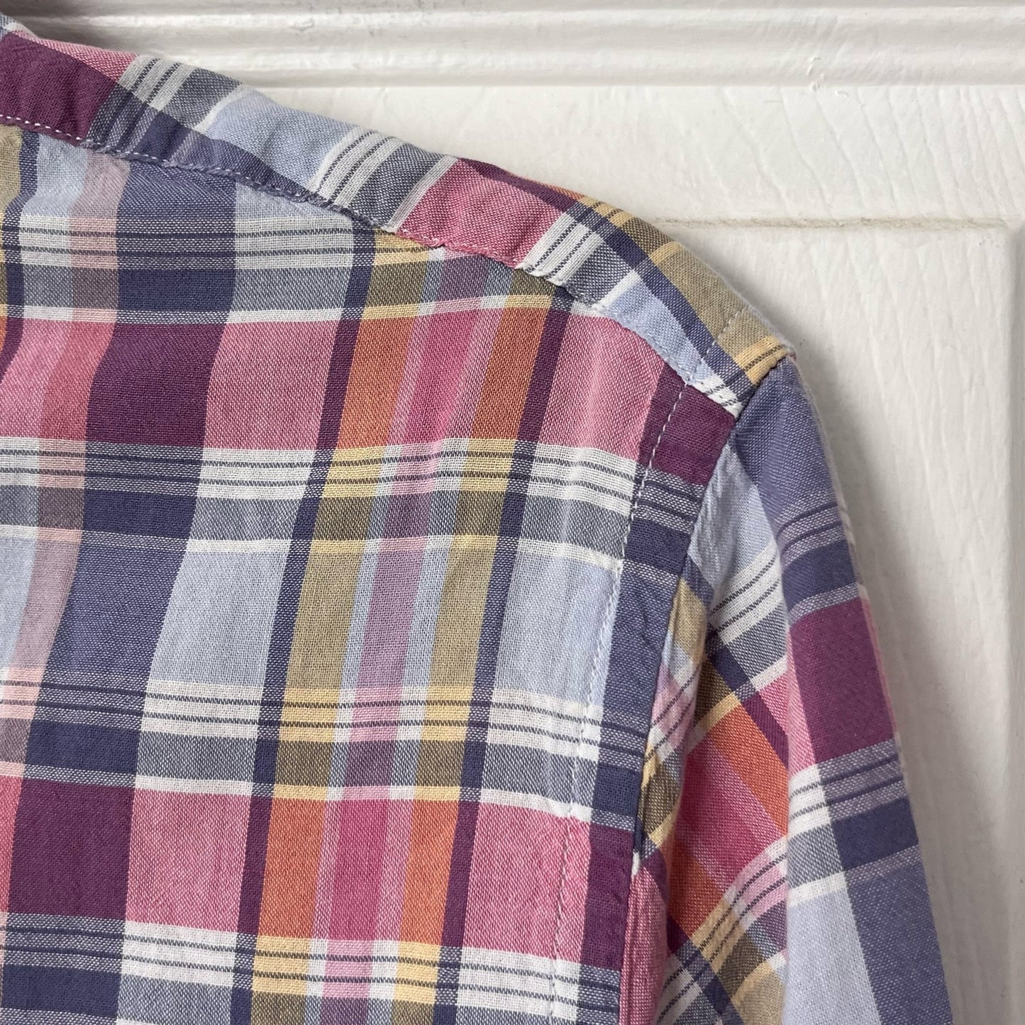 J. Crew Indian Madras Plaid Button-Down Shirt - Size S