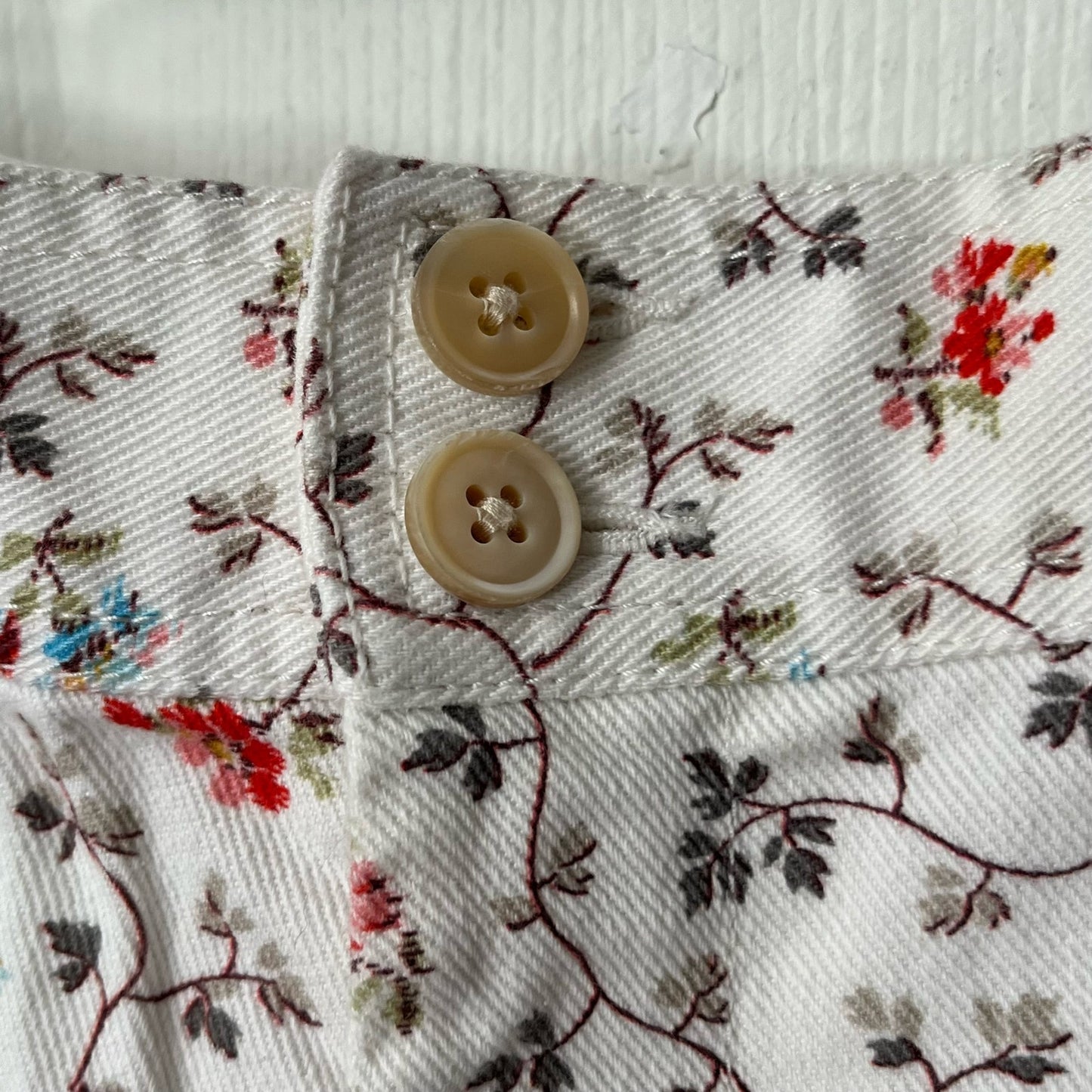 Rebecca Taylor Floral Denim Shorts - Size 30
