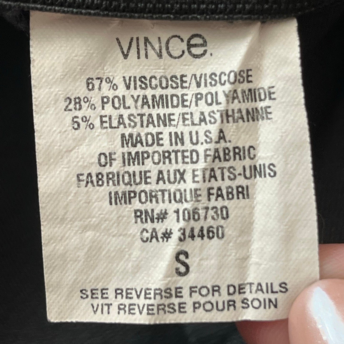 Vince Seamed Leggings - Size S