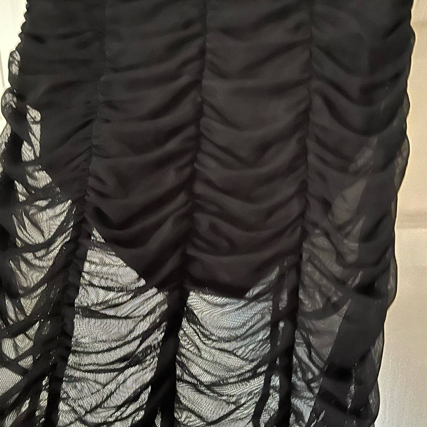 Majorelle Shirred Chiffon Skirt w/Underpants - Size S