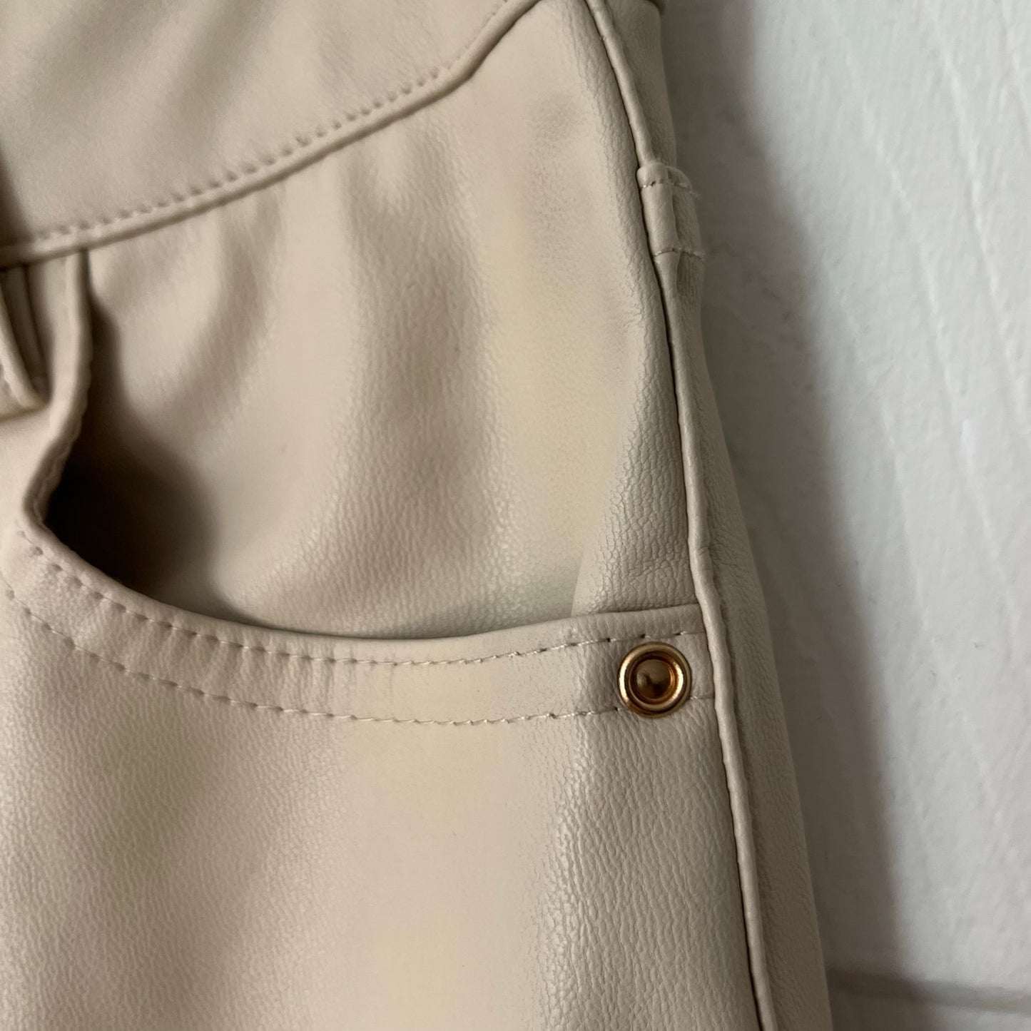 Zara Faux Leather 5-Pocket Pants - Size 4