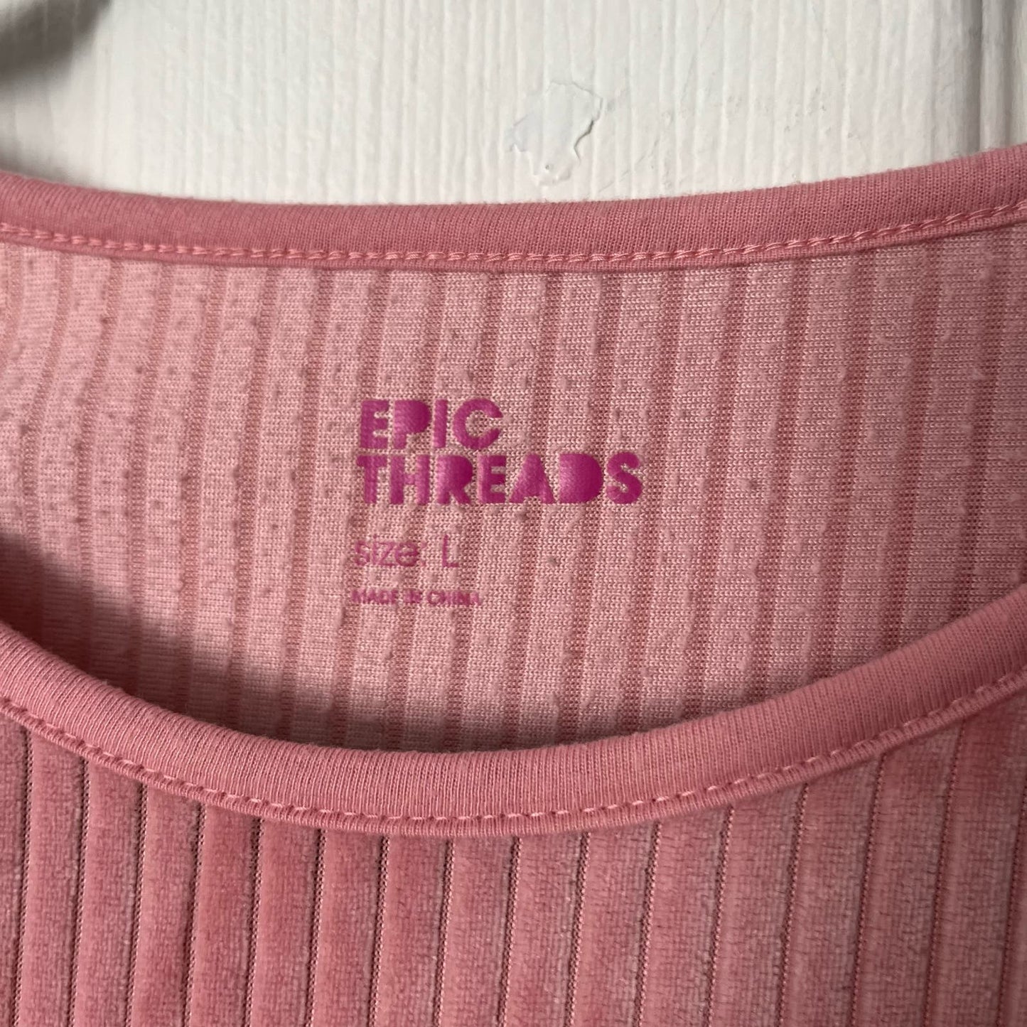 Epic Threads Ribbed Velour Dress - Size L