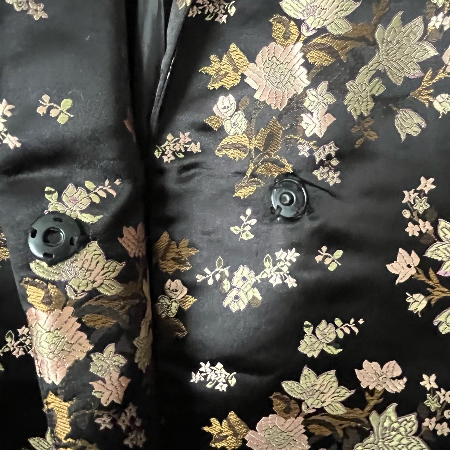 [No Label] Jacquard Style Long Line Jacket - Size UNKNOWN