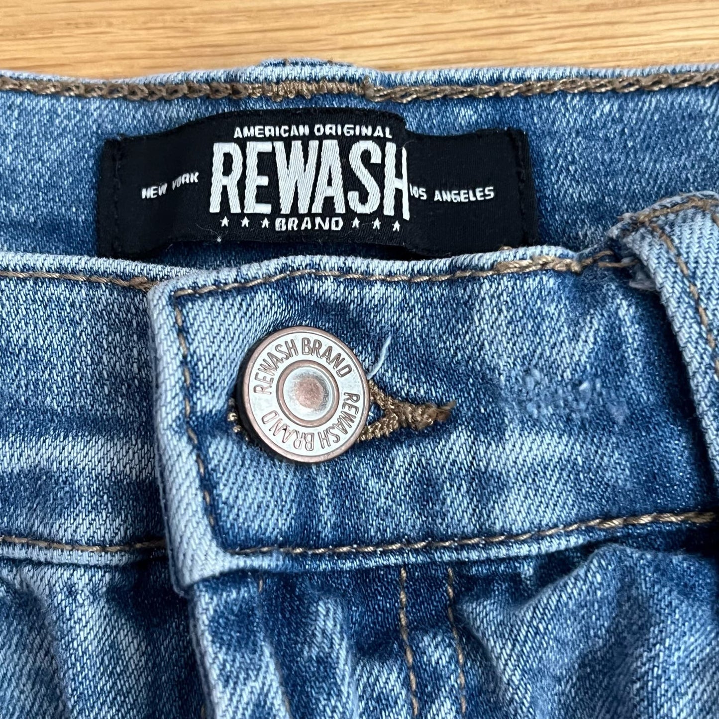 Rewash Distressed Denim Cutoff Shorts - Size 1 / 25
