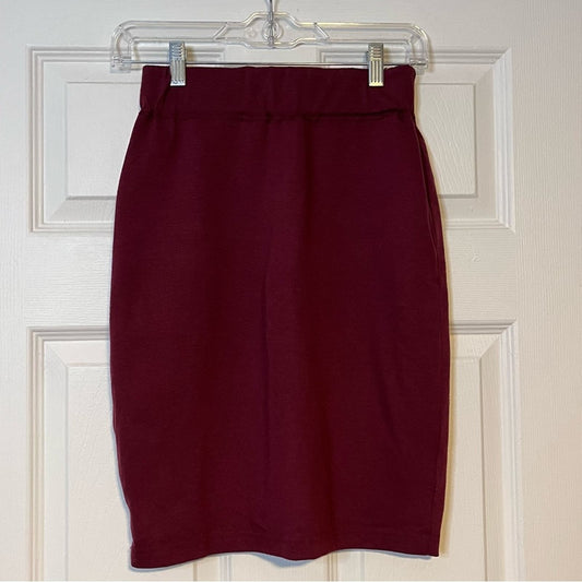 Burgundy Reversible Skirt