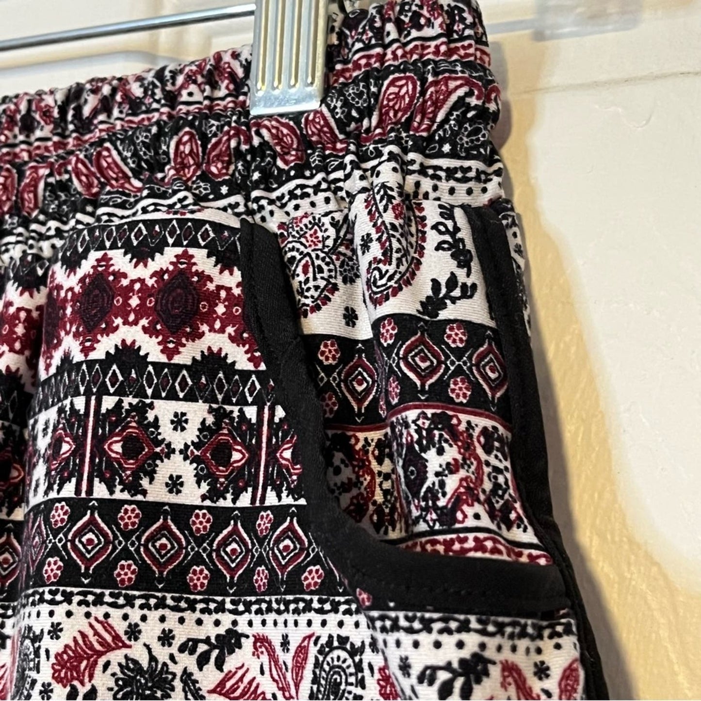 Paisley/Batik Mixed Print Lounge Shorts