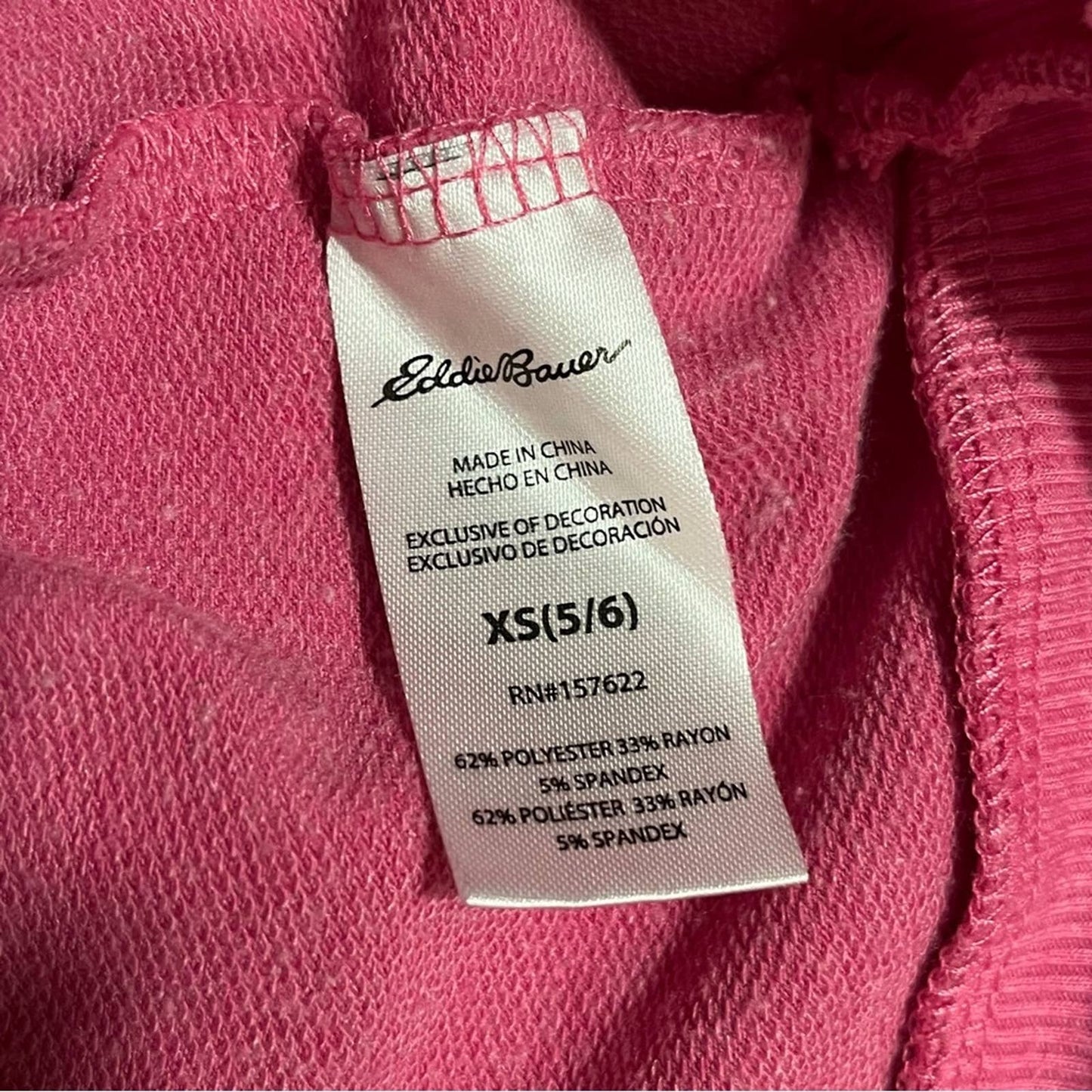 Eddie Bauer Girls Cross-Front Hoodie - Size XS (5/6)