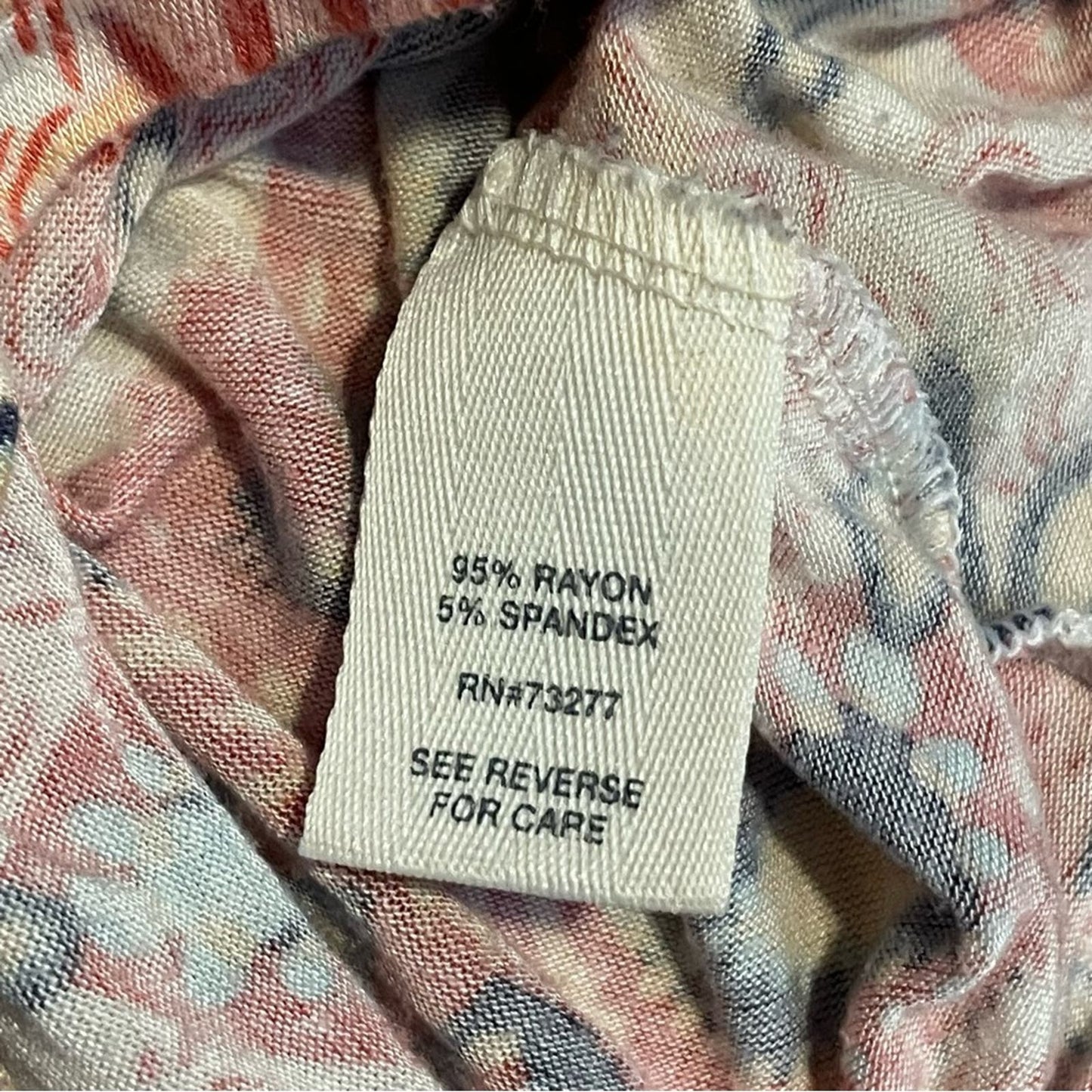Mudd Pink Patterned Roadtrip Tank - Size M