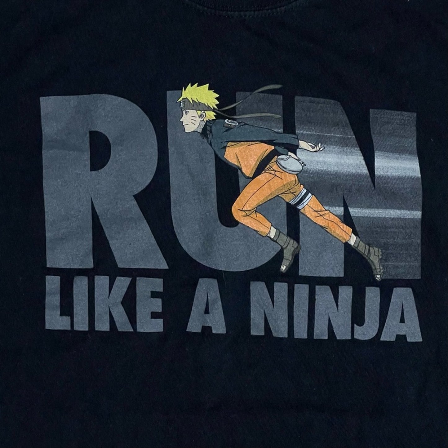 Run Like a Ninja Black Kids T-Shirt - Size Unknown