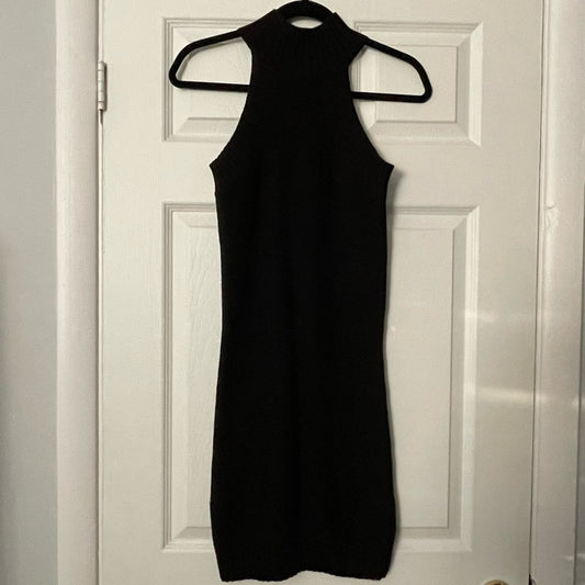 Forever 21 Black Knit Bodycon Sleeveless Dress - Size XS
