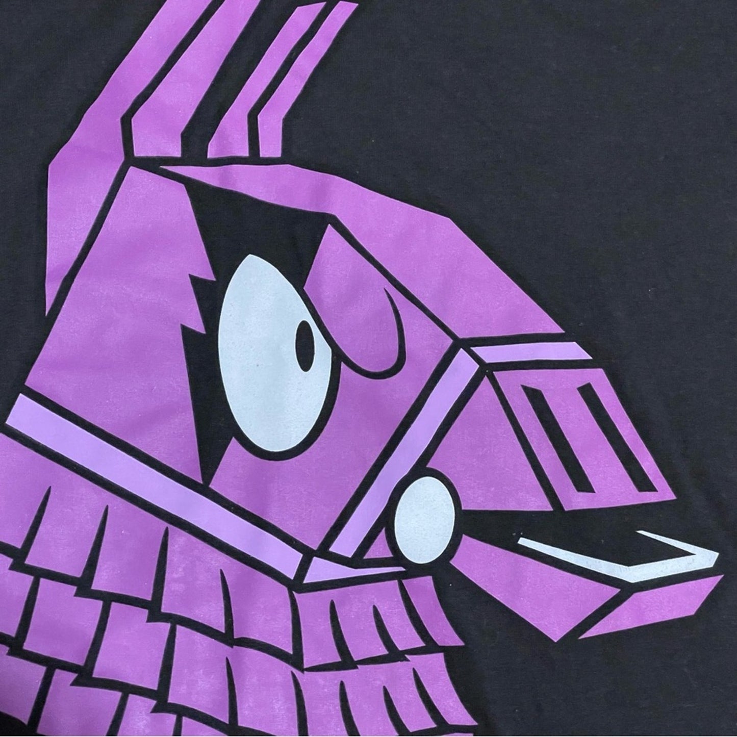 Fortnite Loot Llama Black Kids T-Shirt - Size XL