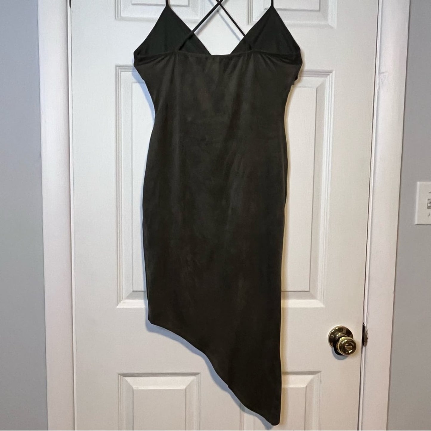 Glare Bias Cut Wrap Dress - Size L