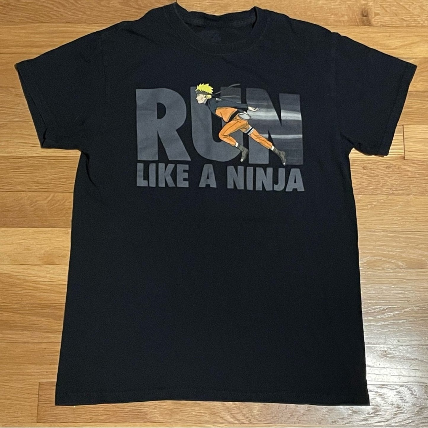 Run Like a Ninja Black Kids T-Shirt - Size Unknown