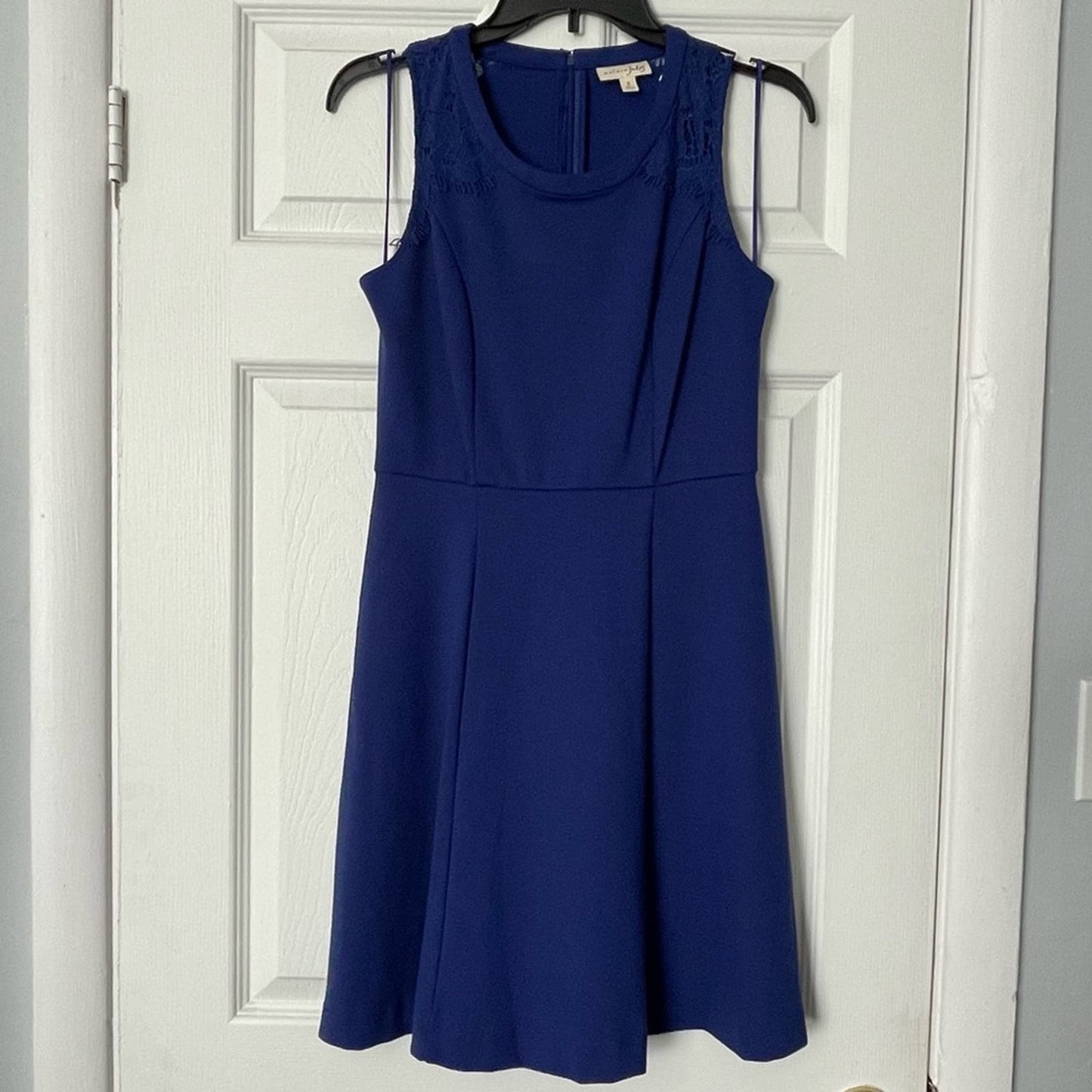 Maison Jules Royal Blue Lace Detail Dress - Size S