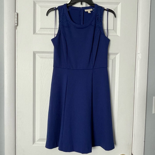 Maison Jules Royal Blue Lace Detail Dress - Size S