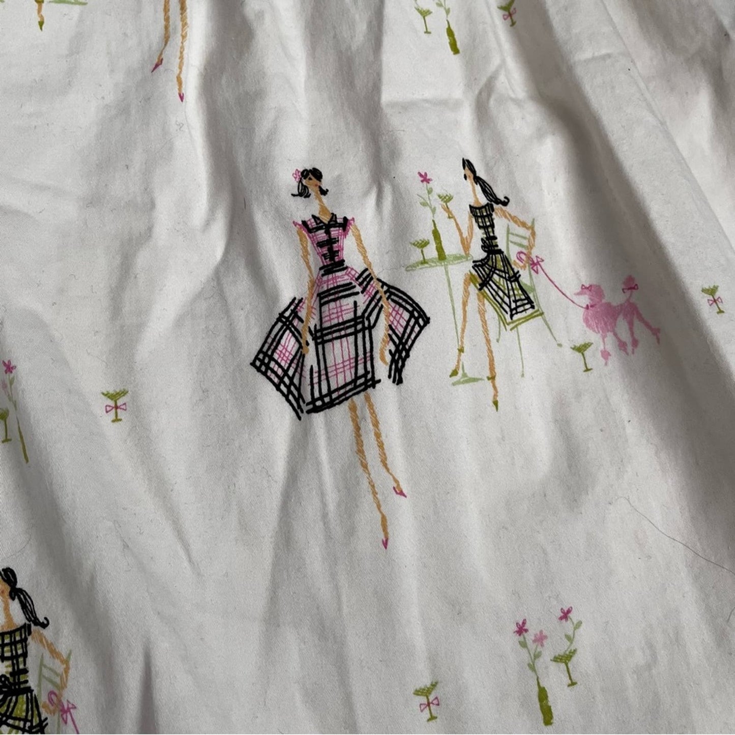 Sandra Poodle Print Skirt - Size 8
