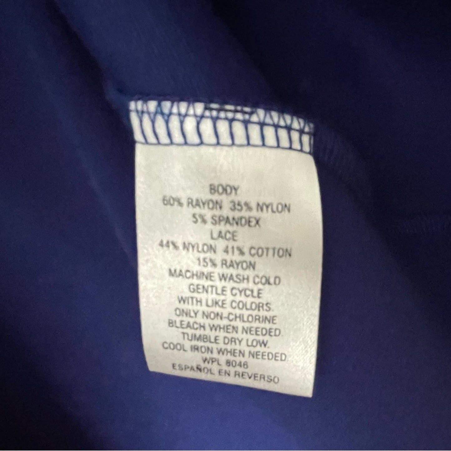 Maison Jules Royal Blue Lace Detail Dress - Size S
