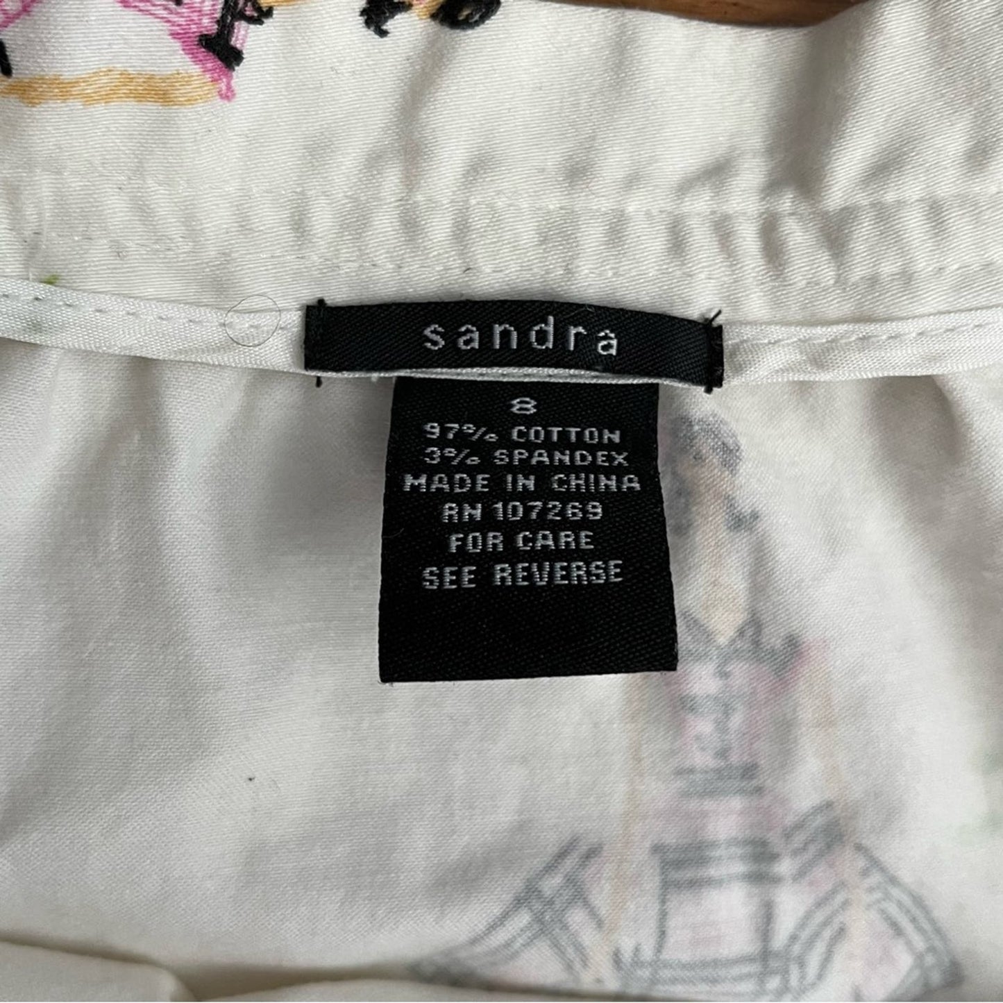 Sandra Poodle Print Skirt - Size 8