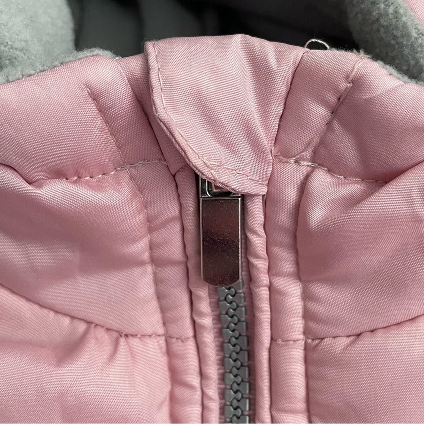 London Fog Pink Leopard Puffer Jacket - Size L (14-16)