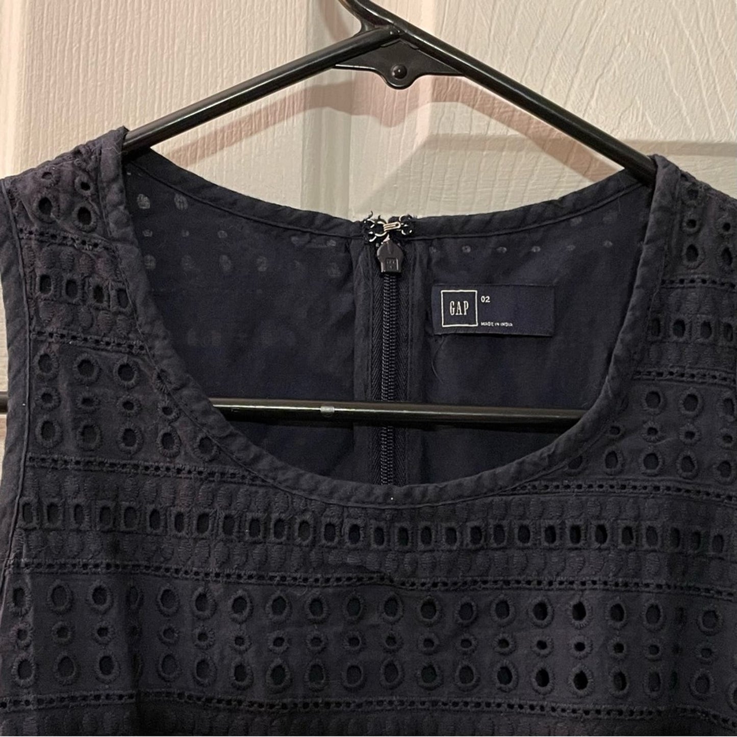 Gap Navy Eyelet Overlay Dress - Size 2