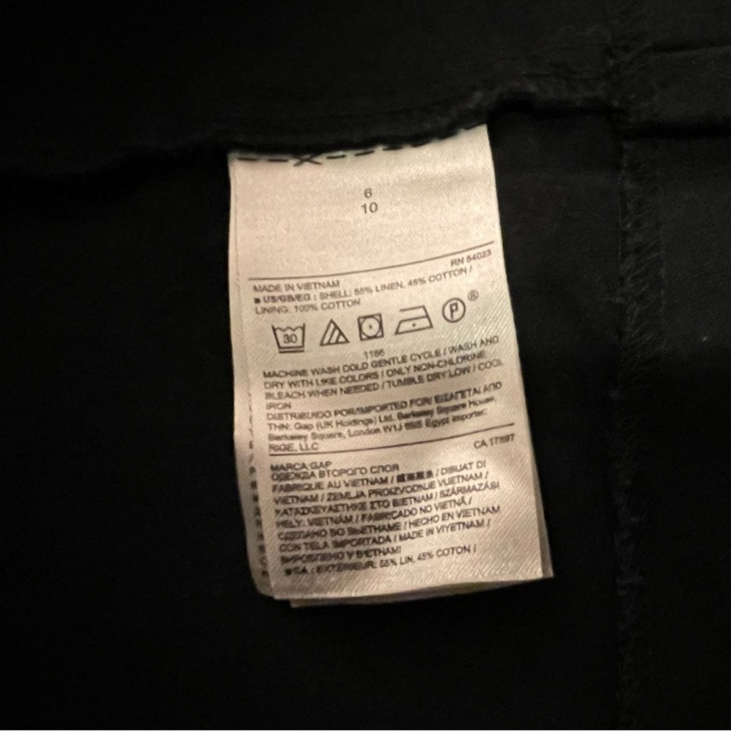 Gap Tailored Black Sleeveless Dress - Size 6