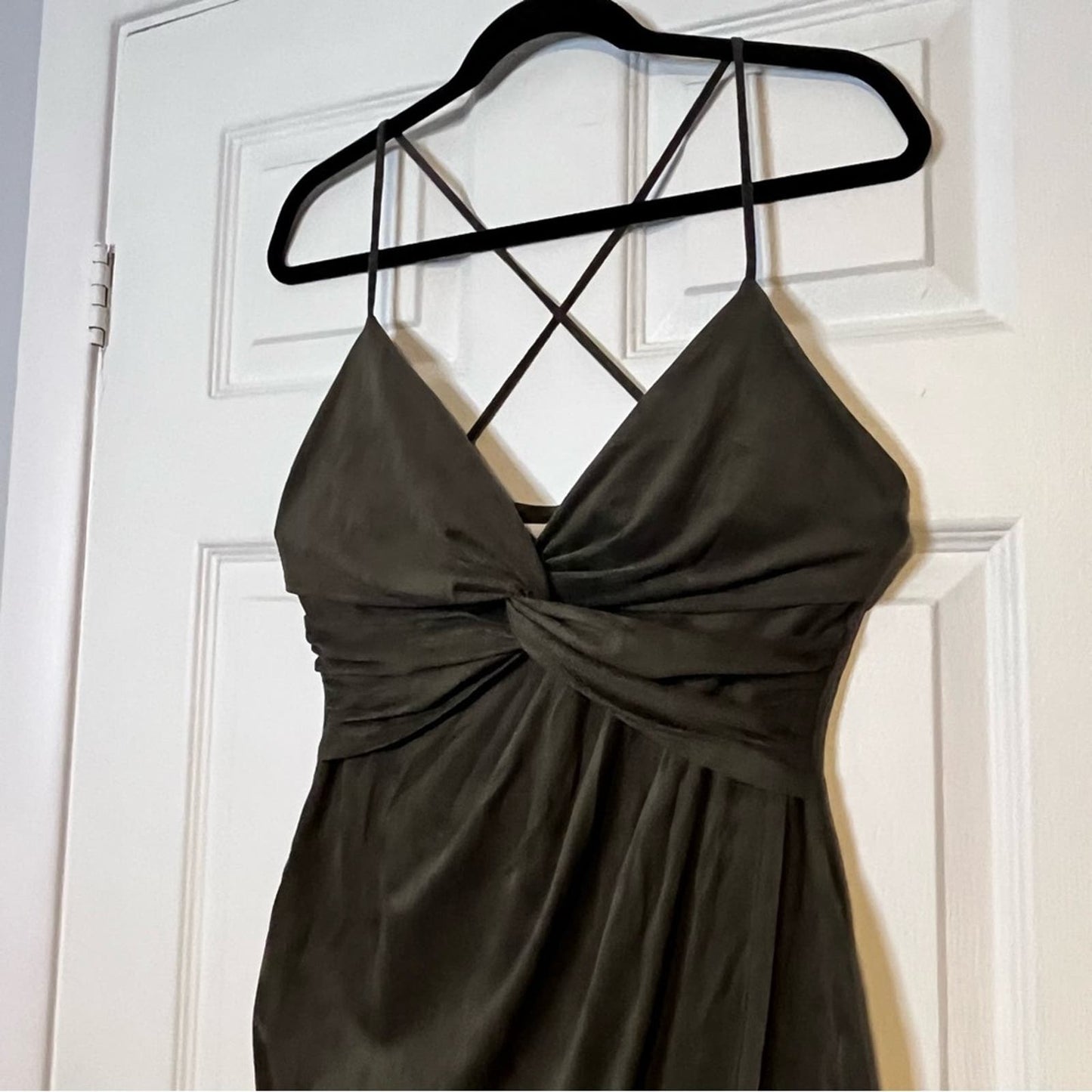 Glare Bias Cut Wrap Dress - Size L
