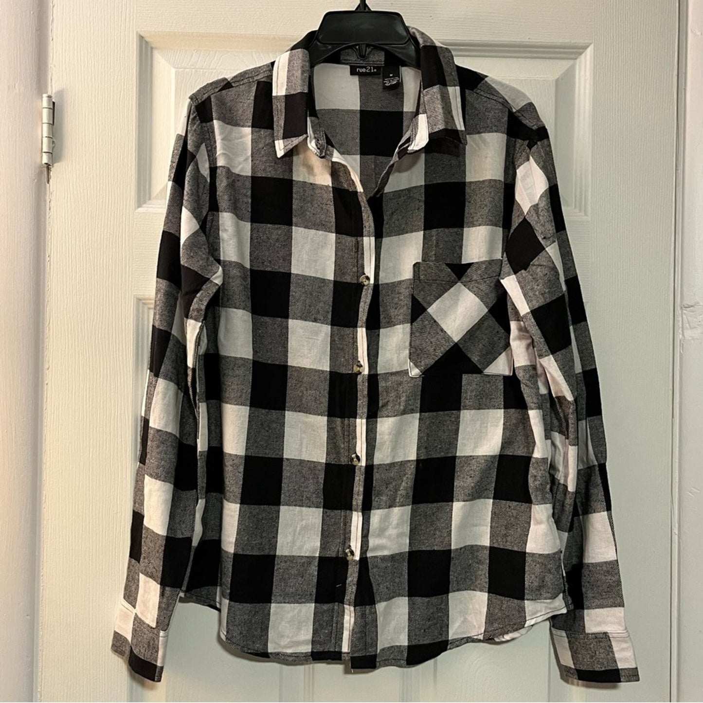 Rue21 Plaid Flannel Button-Down Shirt - Size M