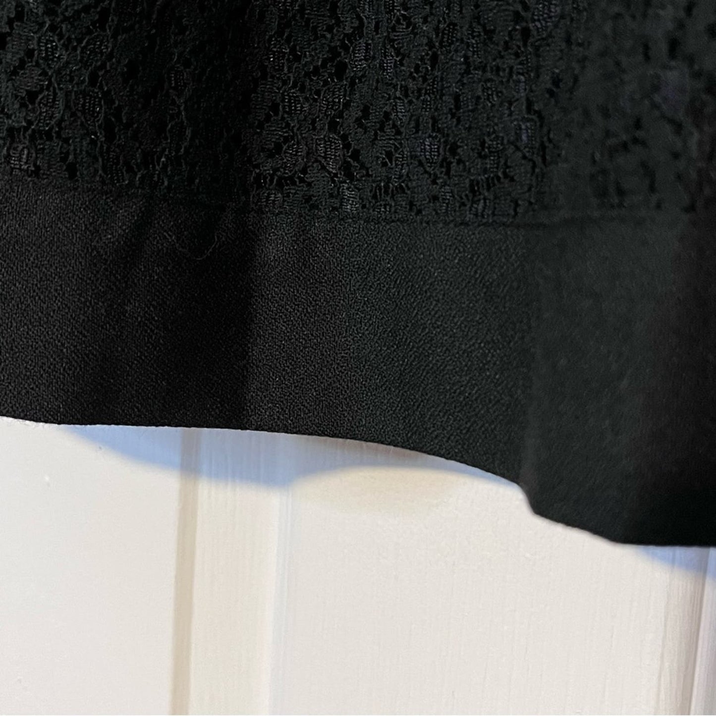 Lace Overlay Reversible Skirt