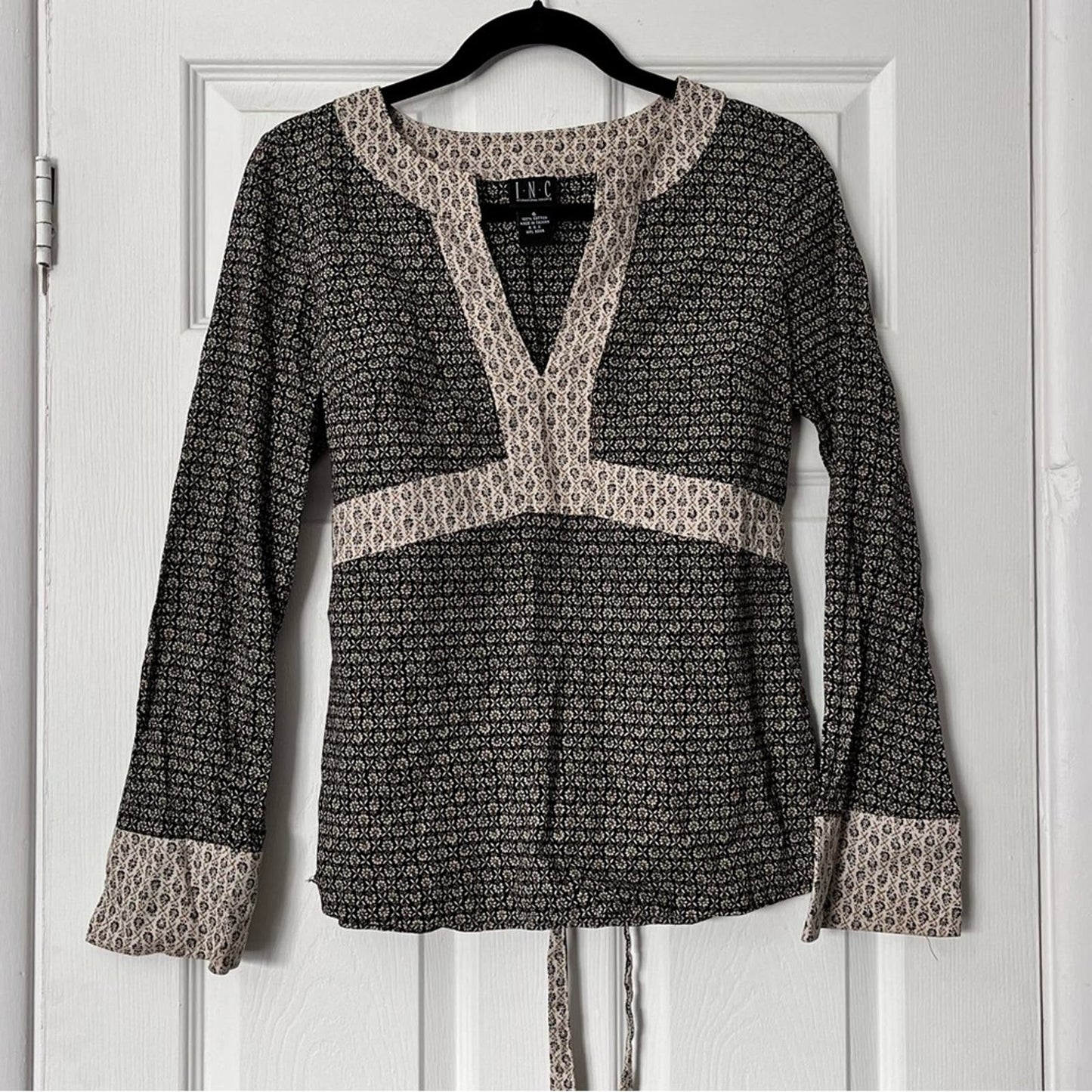 I.N.C. International Concepts Peasant Top - Size 6