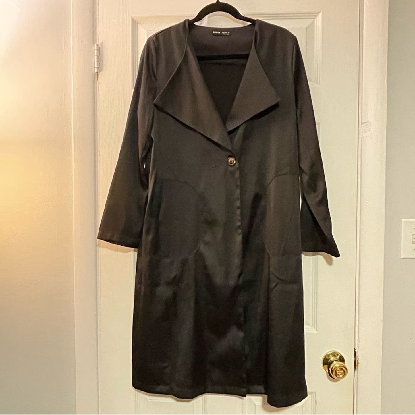 Shein Satin Button Front Duster - Size S