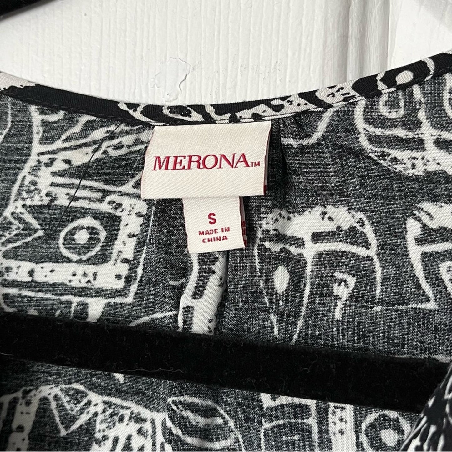 Merona Elephant Batik Dress - Size S