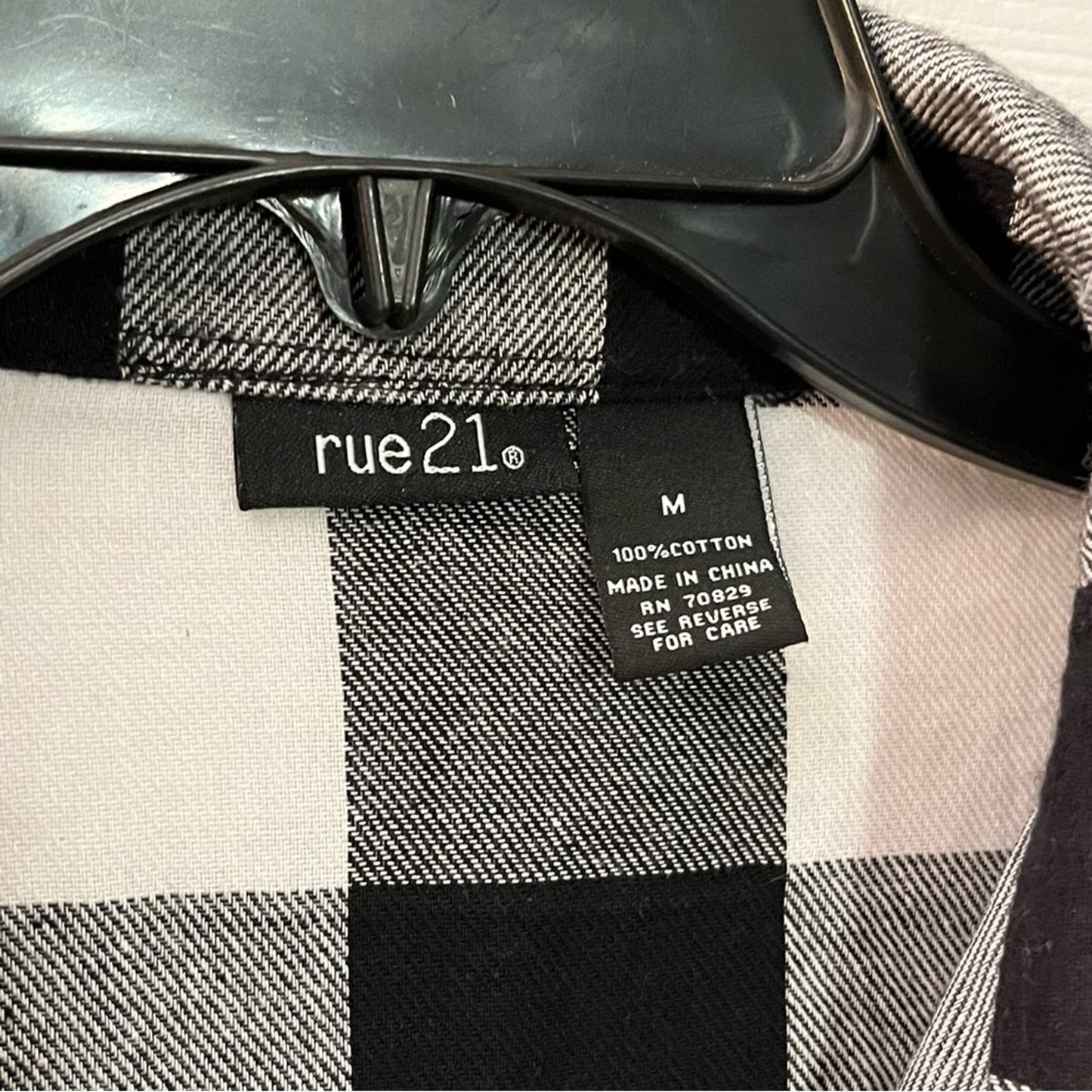 Rue21 Plaid Flannel Button-Down Shirt - Size M