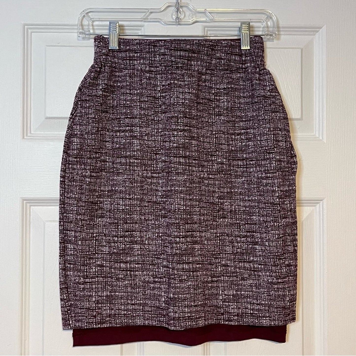 Burgundy Reversible Skirt