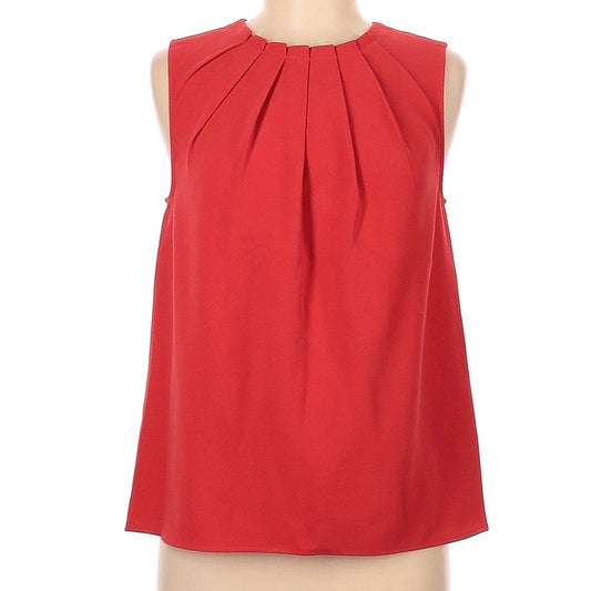 MNG by Mango Suit Pleated Sleeveless Top - Size S