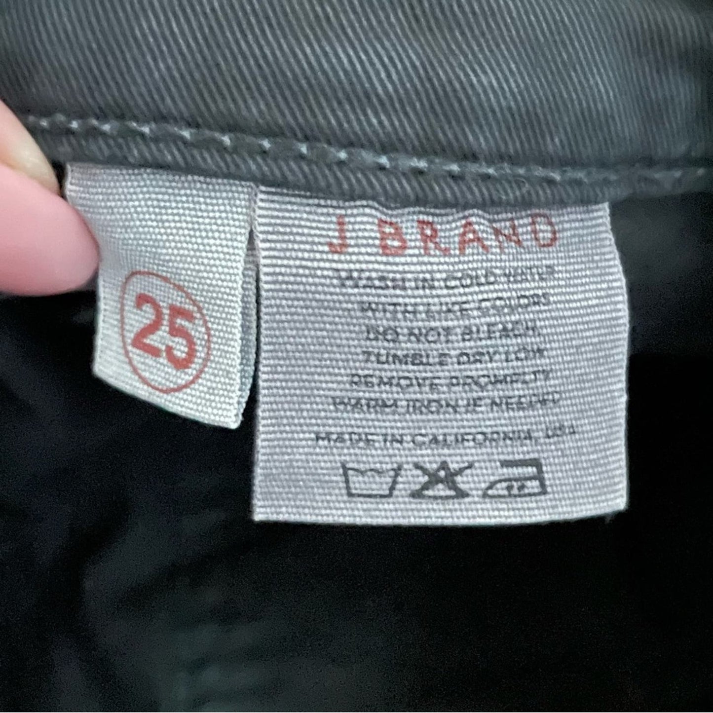 J Brand Black Agnes Leggings w/Zippers & Snap Pockets - Size 25
