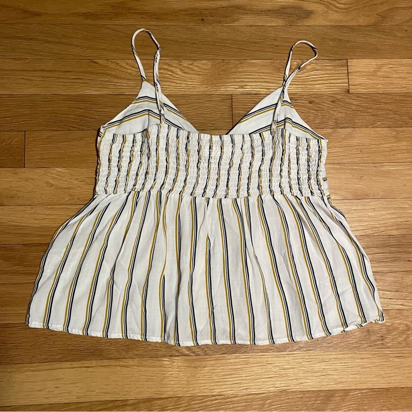 Becaal Tie-Front Striped Tank - Size M