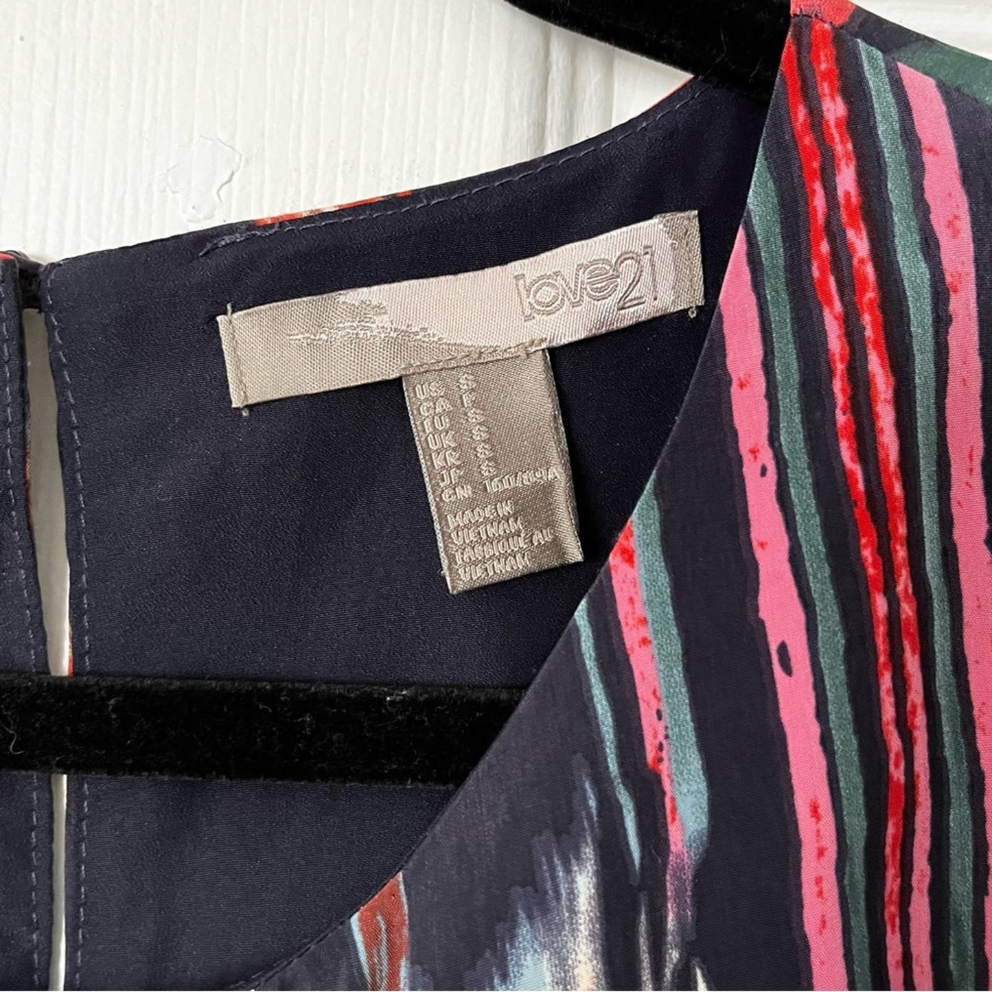 Love 21 Watercolor Batik Shift Dress - Size S