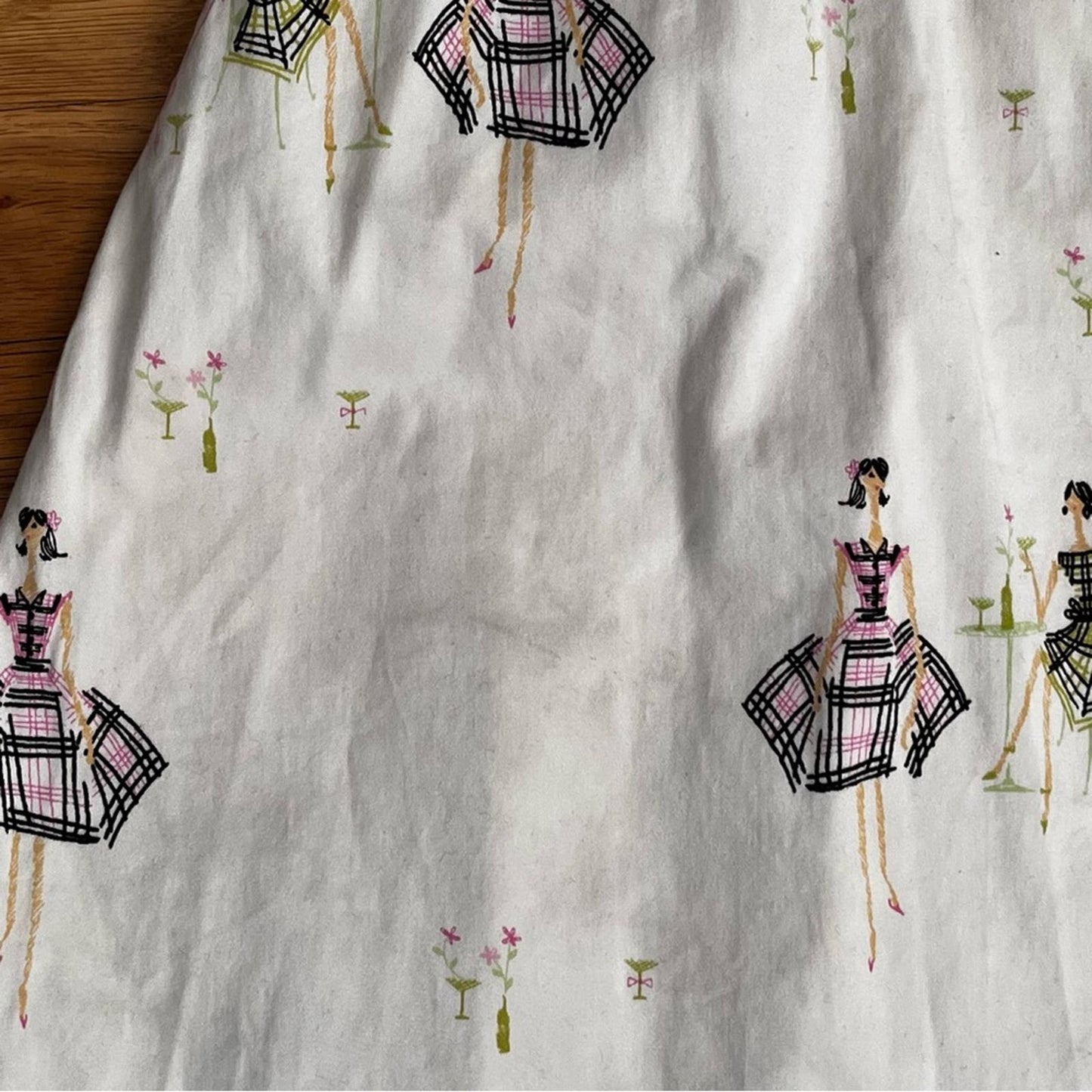 Sandra Poodle Print Skirt - Size 8